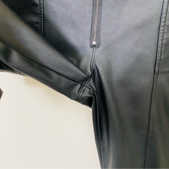 David Lerner NY Faux Vegan Leather Dress Pant Straight Leg  Ankle Pant Small - Picture 9 of 12